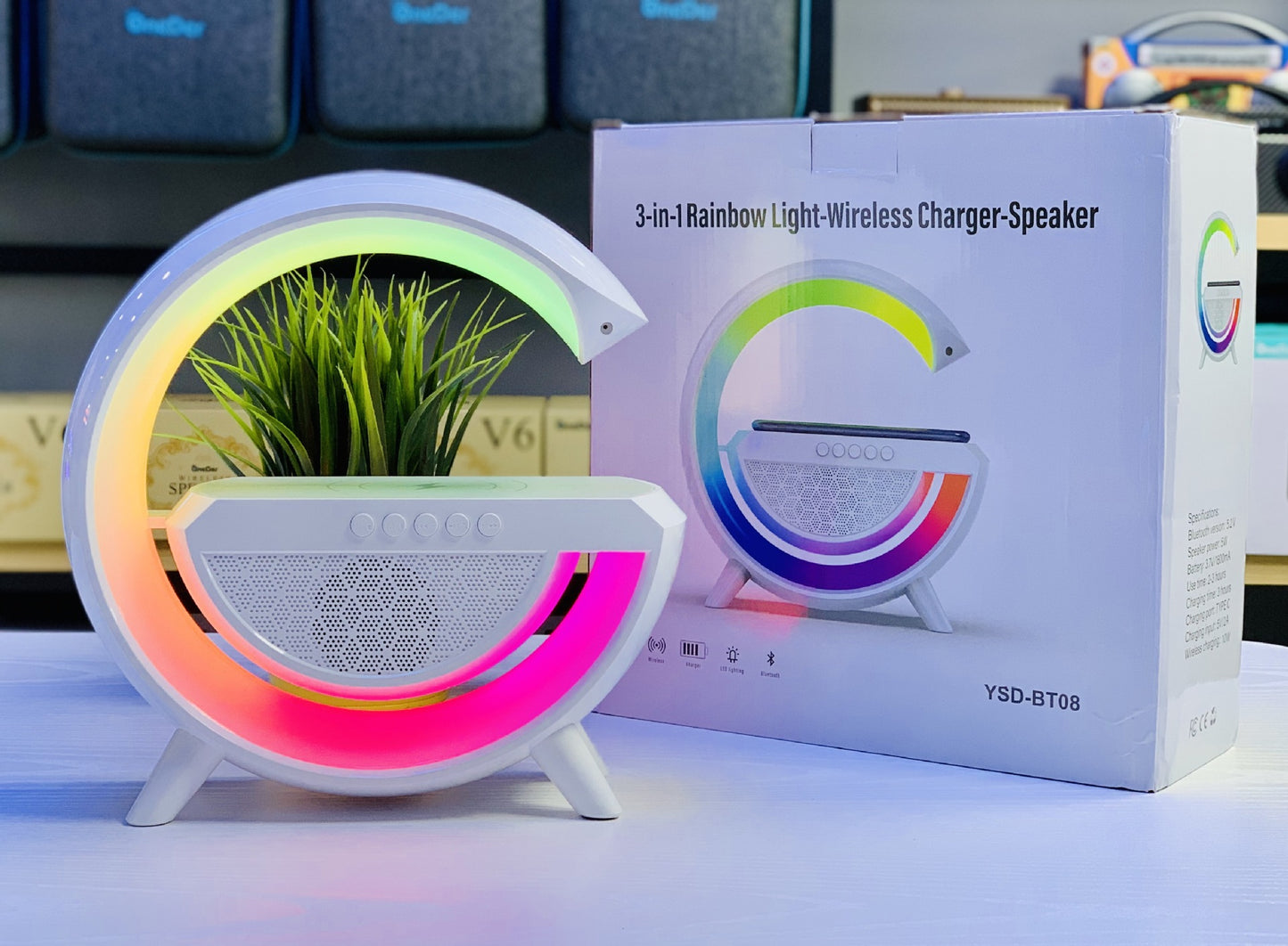 Parlante Carga Inalambrica Bluetooth